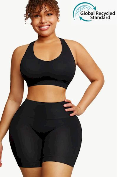 Butt Lift Bliss: Wide-Strap Abdominal Fit Sportswear for Curves that Wow