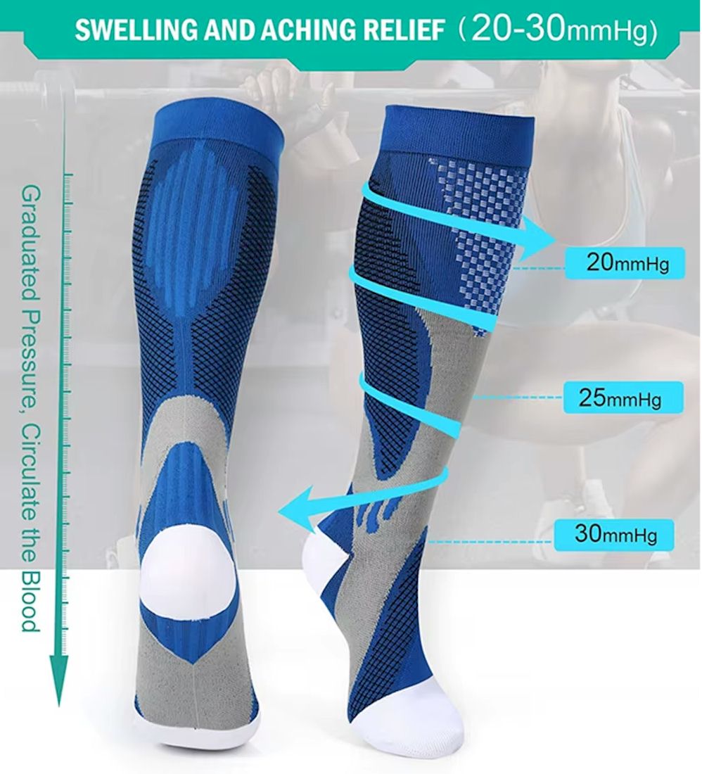 1-pcs-running-compression-socks-orthopedic-support-knee-high-stockings-calf-ankle-protector-for-football-skiing-varicose-veins