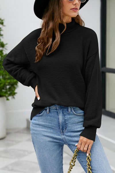 Load image into Gallery viewer, Chic Sophistication: Versatile Turtleneck Sweater with a Hint of Stretch
