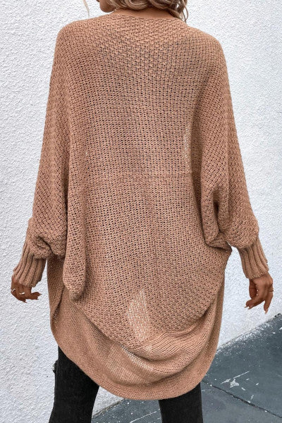 Load image into Gallery viewer, Stylish and Versatile Solid Pink Ribbed Knit Sweater
