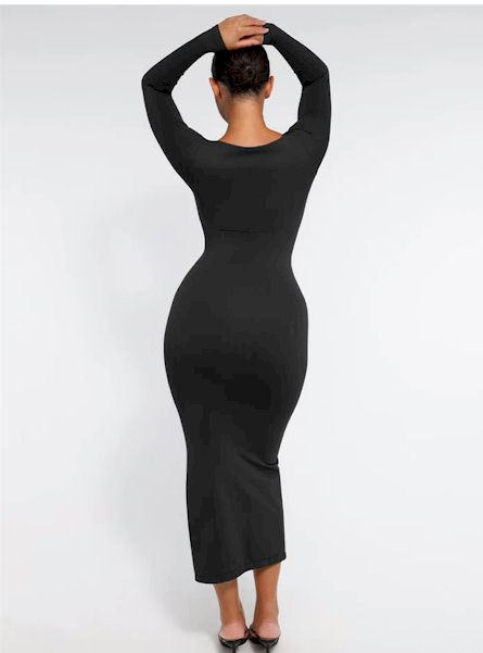 Load image into Gallery viewer, Eco-Friendly Shaping Dress with Slit
