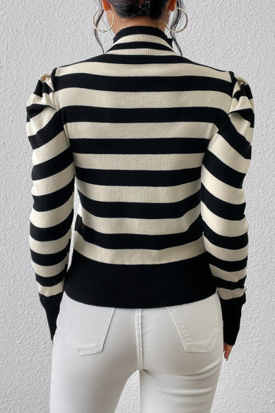 Load image into Gallery viewer, Radiate Sophistication: Envy-Inducing Hollow Ribbed Knit Sweater
