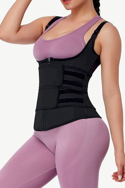 Load image into Gallery viewer, Black Magic: The Fabulous Fit Upgrade Durable Zipper Vest Shaper Sculpts Your Dreams into Reality
