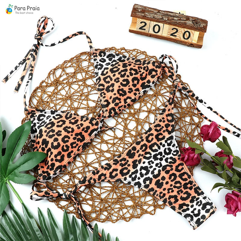 Wild and Sexy All Day: Turn Heads with our Smokin' Hot Leopard Print Bikini!