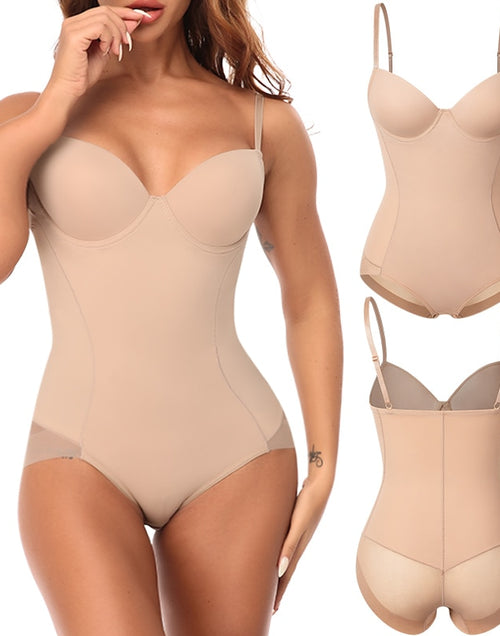 Load image into Gallery viewer, Tummy Control Body Shaper Seamless Shapewear with Built-in Bra
