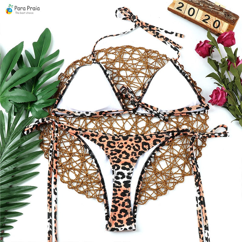 Wild and Sexy All Day: Turn Heads with our Smokin' Hot Leopard Print Bikini!