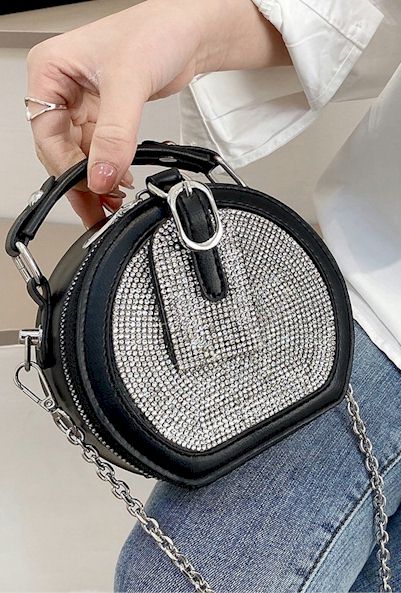 Load image into Gallery viewer, Dazzling Elegance: Embrace Sophistication with our Round-shaped Handbag
