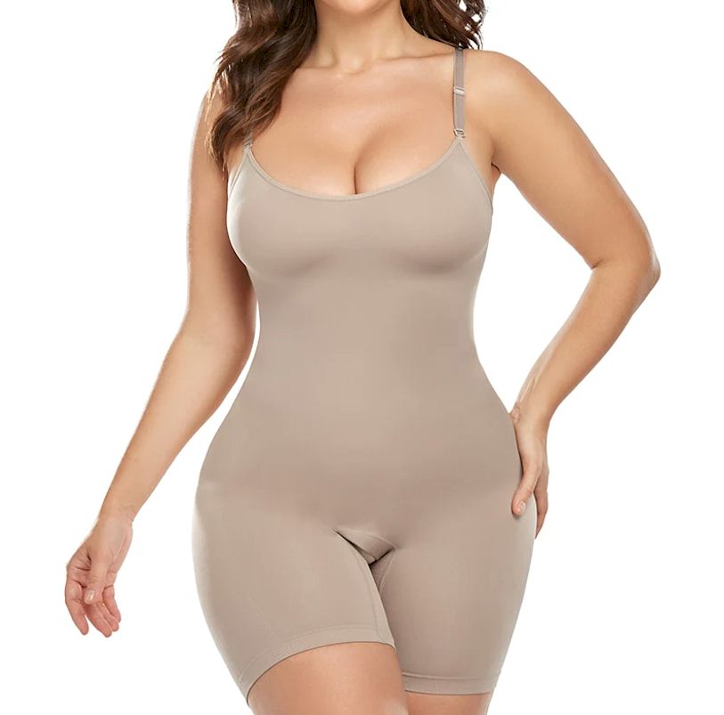 Seamless Bodysuit Butt Lifter Tummy Control Chest Enhancing Shapewear