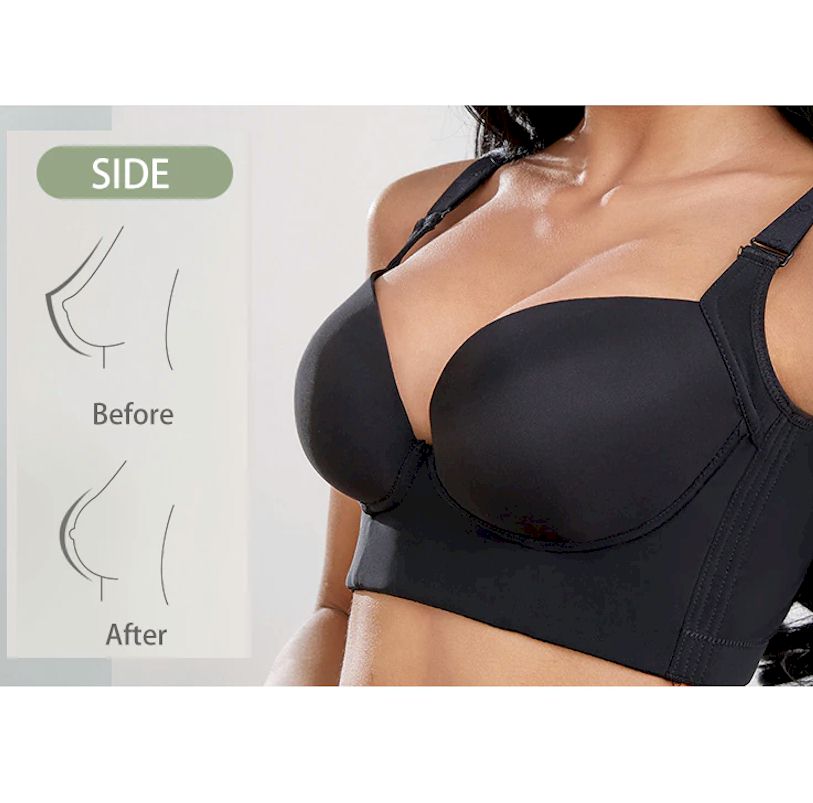 Deep Cup Push Up Bras Back Fat Shaper