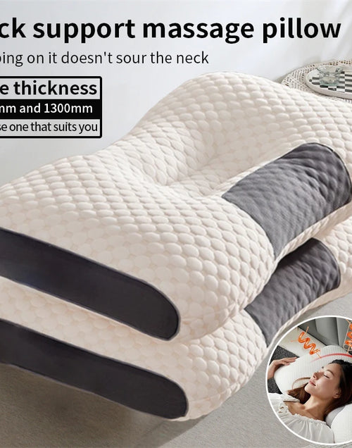 Load image into Gallery viewer, SPA Massage Orthopedic Neck Pillow – Soybean Fiber Comfort for Healthy Sleep
