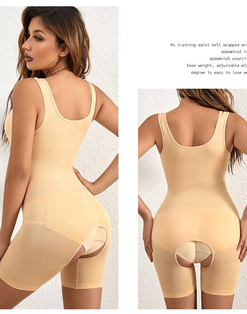 Load image into Gallery viewer, Seamless Bodysuit Shapewear Body Shapers Open Crotch Panties
