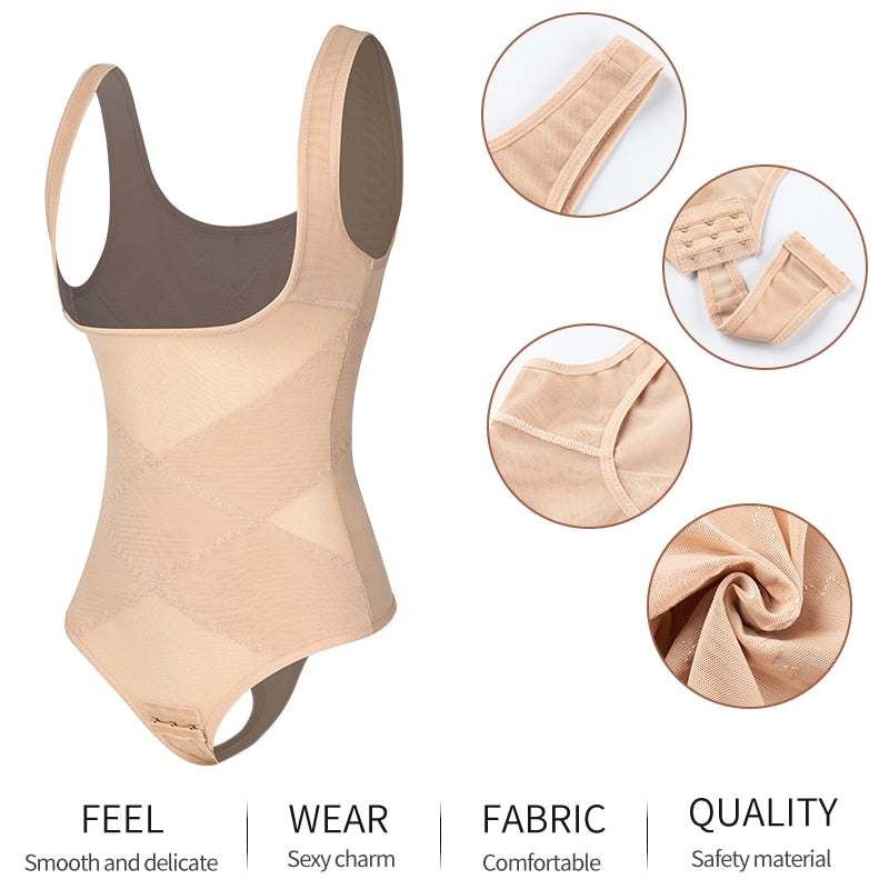 Thong Bodysuits Full BodyShaper Seamless Sexy Tummy Control Shapewear