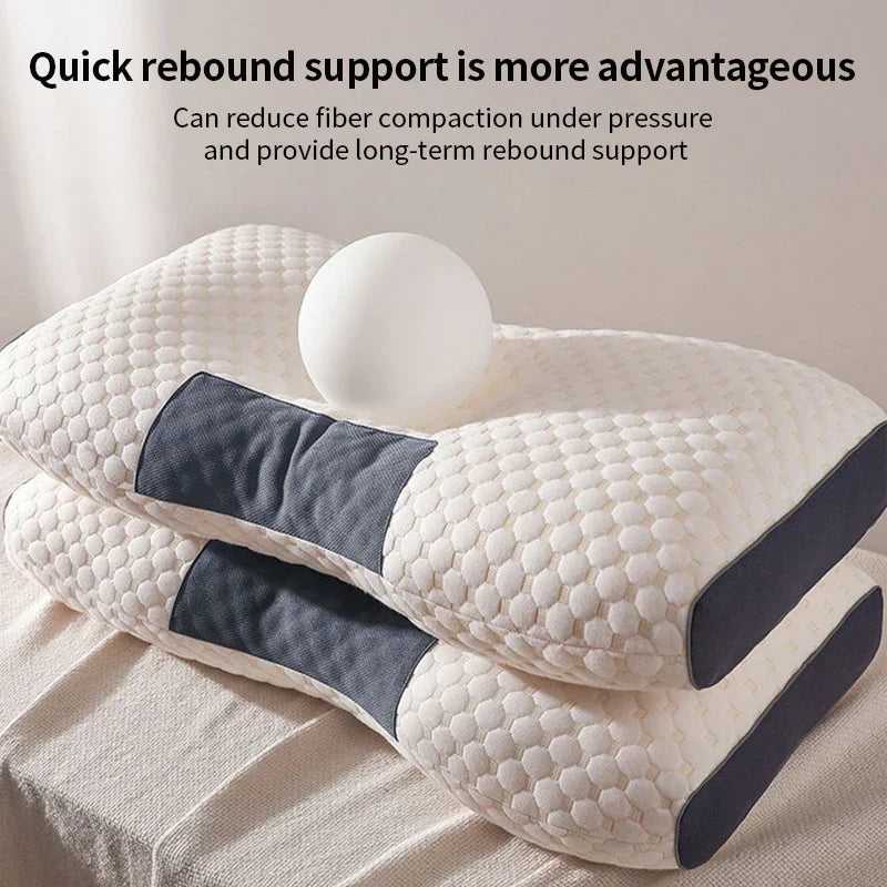 SPA Massage Orthopedic Neck Pillow – Soybean Fiber Comfort for Healthy Sleep