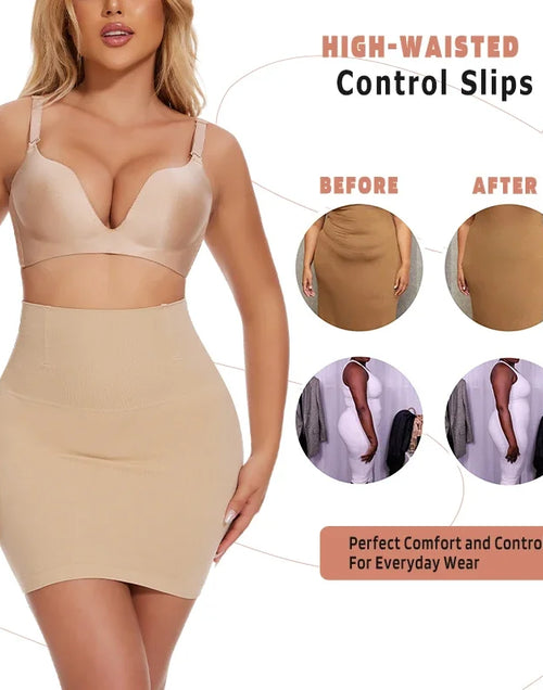 Load image into Gallery viewer, High-Waist Tummy Control Lace Slip
