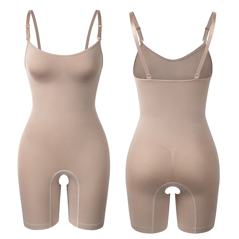 Seamless Bodysuit Butt Lifter Tummy Control Chest Enhancing Shapewear