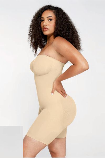 Load image into Gallery viewer, Sculpt Your Holiday Look – 30D Tummy Control Bodysuit
