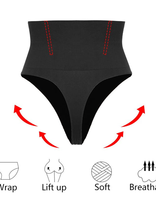 Load image into Gallery viewer, Flaunt Your Curves with High Waist Thong Control Panty Shapewear
