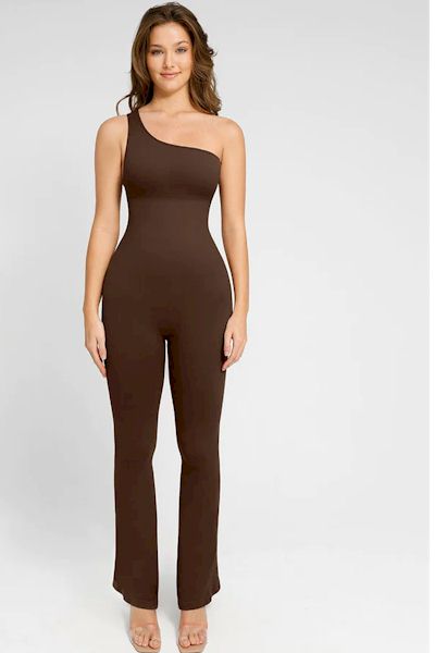 SoftCurve Harmony Jumpsuit - Seamless Shaping with Flared Legs