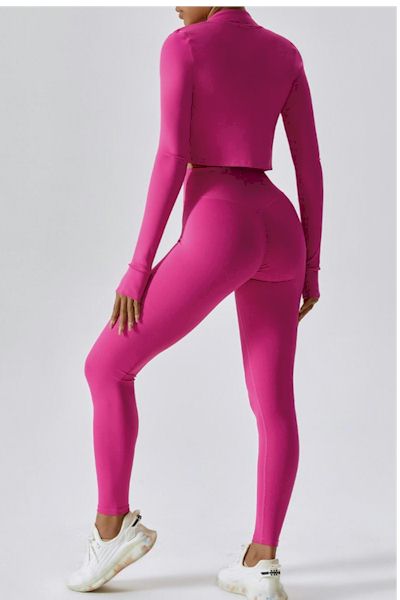 Stunning Pink Yoga Pants Set: Perfect for Any Fitness Enthusiast (size run small)