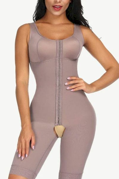 Load image into Gallery viewer, Ultimate Stretch Nude Hooks Crotchless Unpadded Big Size Fajas Bodysuit
