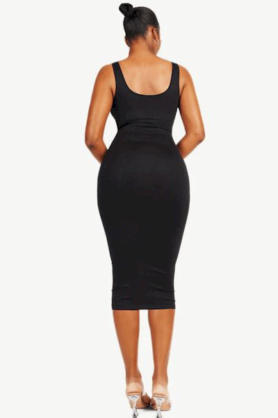 Load image into Gallery viewer, Confidently Snatched: Eco-Friendly Large U-Back Shaper Seamless Dress
