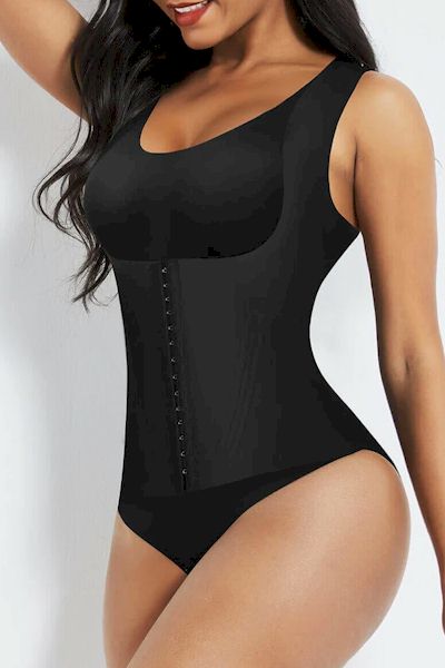 Load image into Gallery viewer, MID SUPPORT - Flawless Curves Bodysuit: Fake Two-Piece Traceless Side Panels Tummy Control
