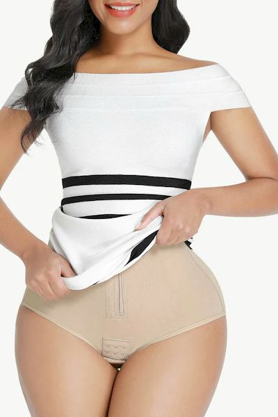 Sculpted Confidence: High Waist Fajas Shaper Shorts with Steel Bones