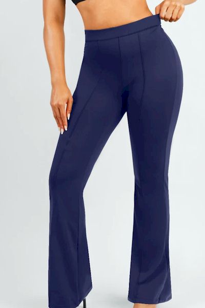 Load image into Gallery viewer, Flawless Silhouette: High Waist Trim Tummy Tuck Flare Pants for Exquisite Fashion
