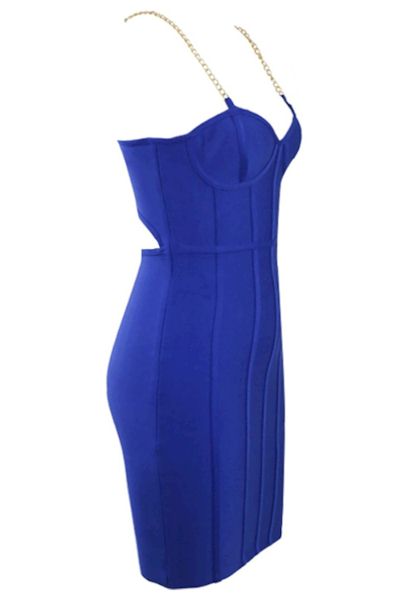 Load image into Gallery viewer, Modern Sensuality: Stretchy Hollow Bodycon Mini Dress
