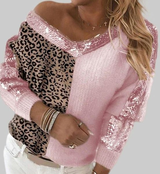 Wild Side Leopard Sweater: Add a Touch of Sparkle to Your Wardrobe