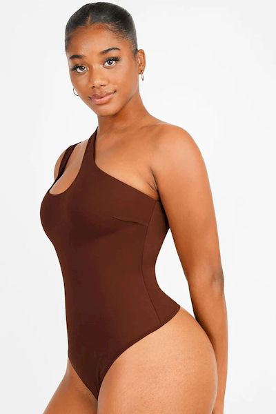 One-Shoulder Cut Out Shapewear Bodysuit: Elegance and Comfort in One