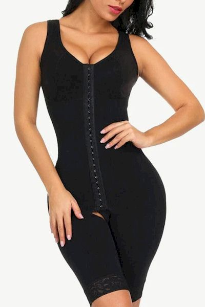 Curves & Comfort: Ultimate Stretch Hooks Crotchless Bodysuit