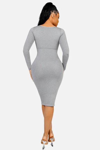 Load image into Gallery viewer, From Day to Night: Seamless Square Neck Shaper Dress for Effortless Style
