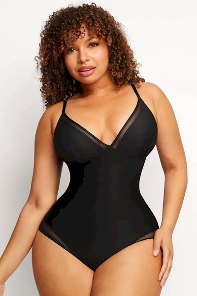 Load image into Gallery viewer, LIGHT SUPPORT - Maximum Coverage Bodysuit Shapewear: V-Neck, Creative Design, and Smooth Lines
