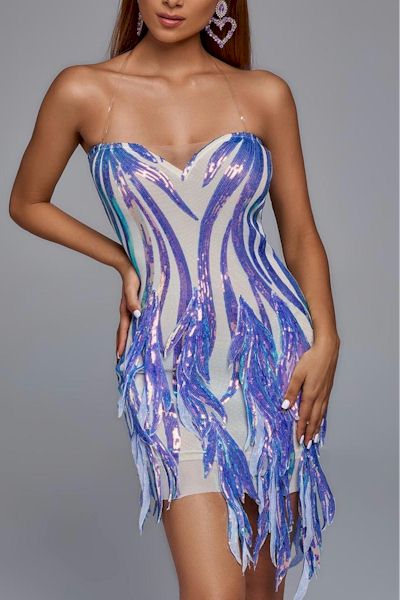 Load image into Gallery viewer, Bold and Beautiful: Zip-Up Sequin Mini Dress
