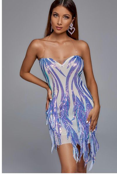 Load image into Gallery viewer, Bold and Beautiful: Zip-Up Sequin Mini Dress
