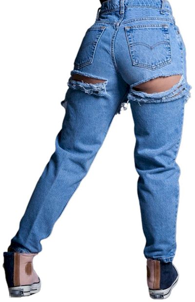 Denim Dreams: Slight Stretch Slim-Fit Jeans with Waist Detail S-3XL