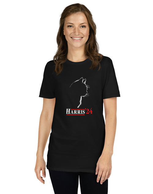 Load image into Gallery viewer, Kamala Harris Cat Short-Sleeve Unisex T-Shirt
