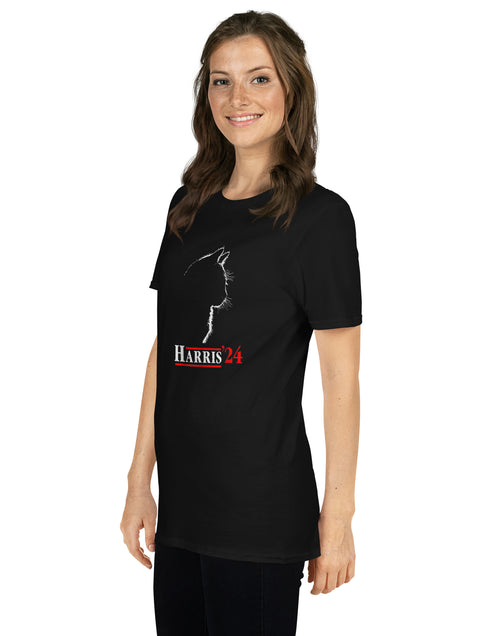 Load image into Gallery viewer, Kamala Harris Cat Short-Sleeve Unisex T-Shirt
