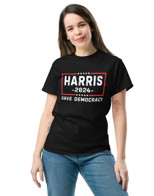 Load image into Gallery viewer, Kamala Harris - Save Democracy Unisex classic tee
