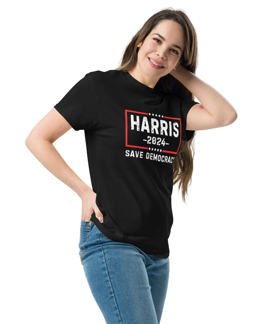 Load image into Gallery viewer, Kamala Harris - Save Democracy Unisex classic tee
