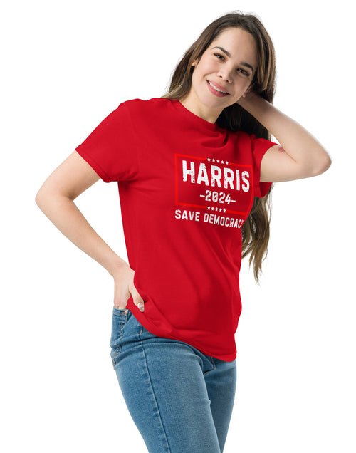 Load image into Gallery viewer, Kamala Harris - Save Democracy Unisex classic tee
