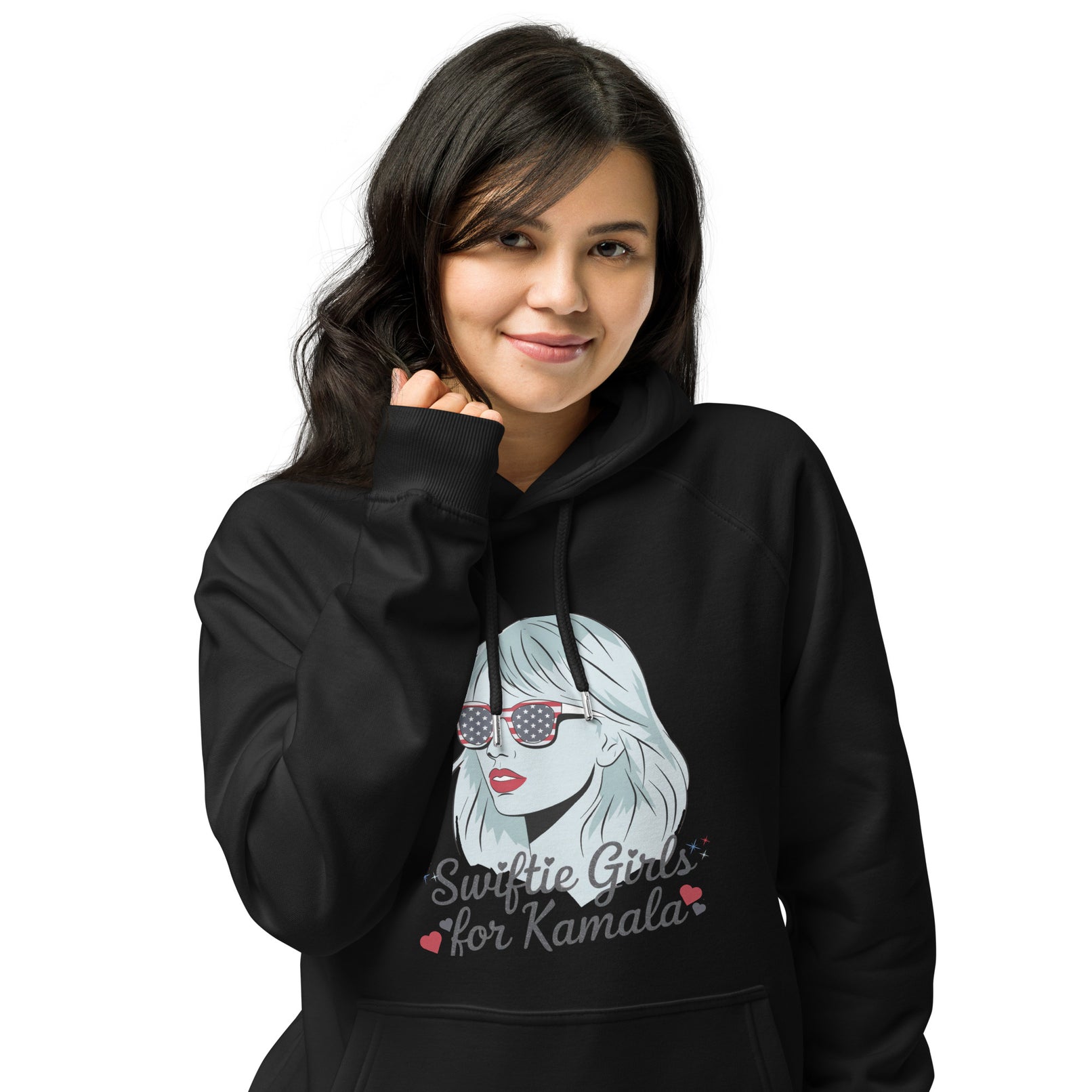 Swiftie's for Kamala Harris for President Hoodie Unisex eco raglan hoodie