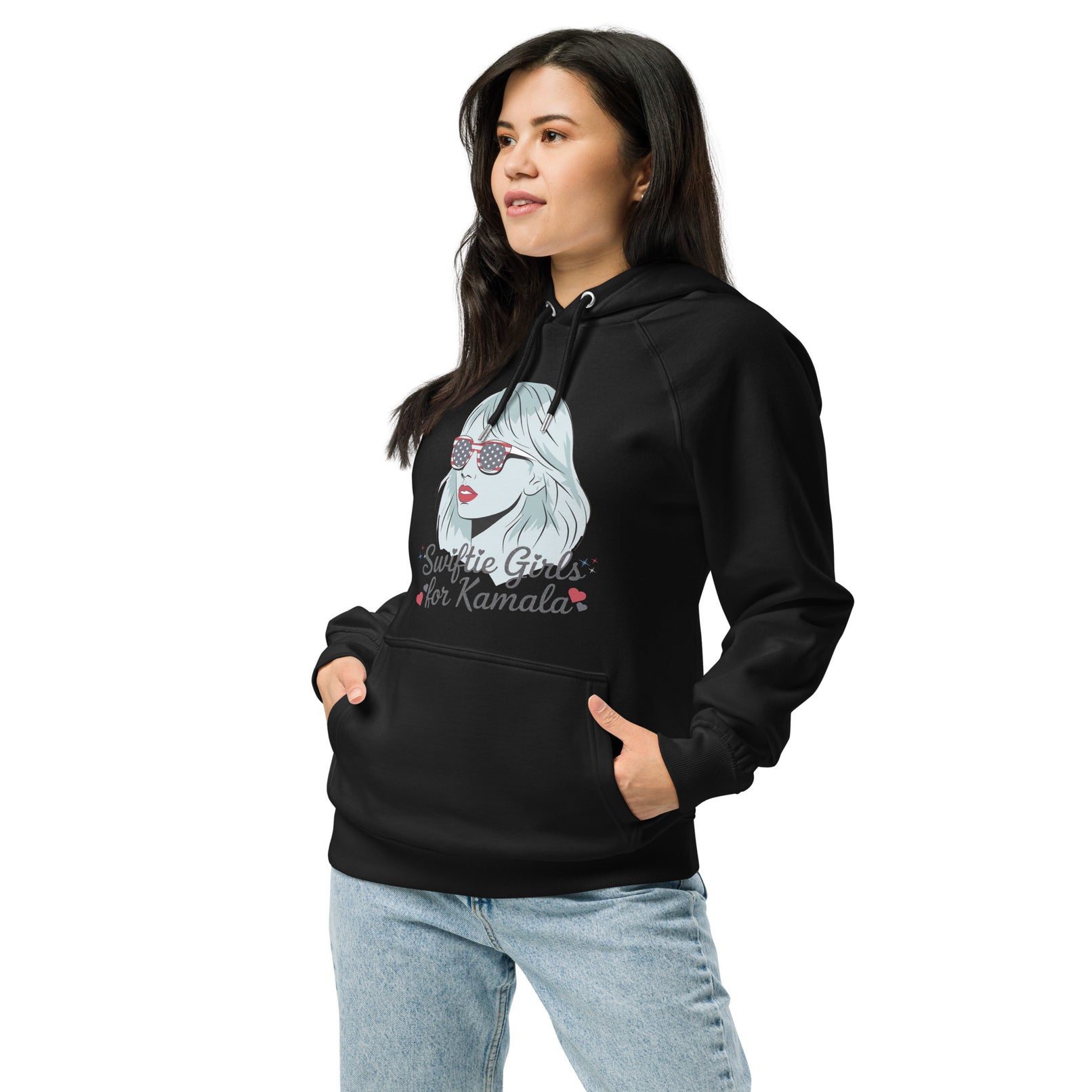 Swiftie's for Kamala Harris for President Hoodie Unisex eco raglan hoodie