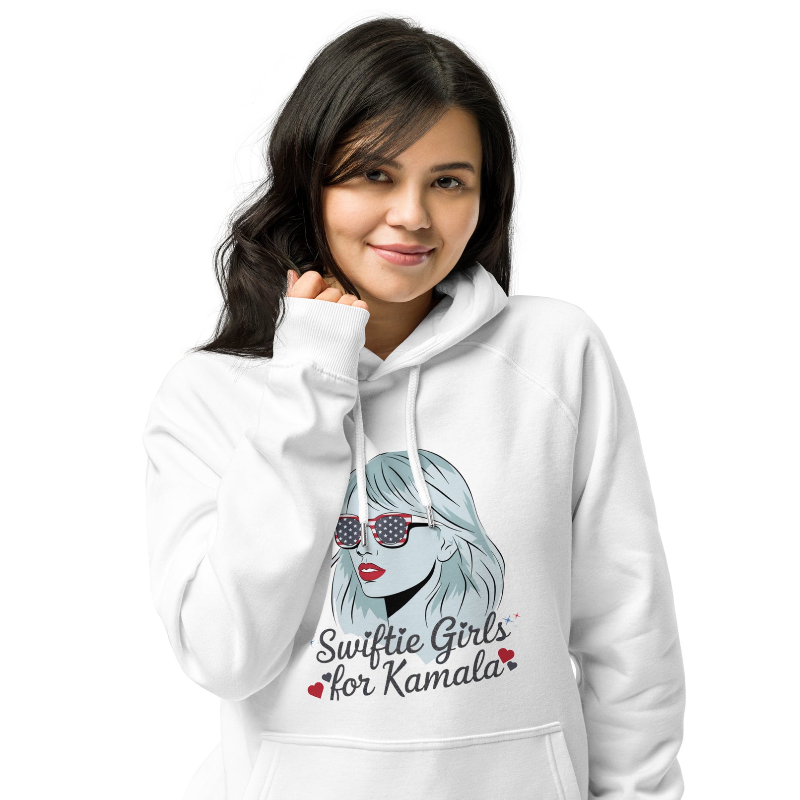 Swiftie's for Kamala Harris for President Hoodie Unisex eco raglan hoodie