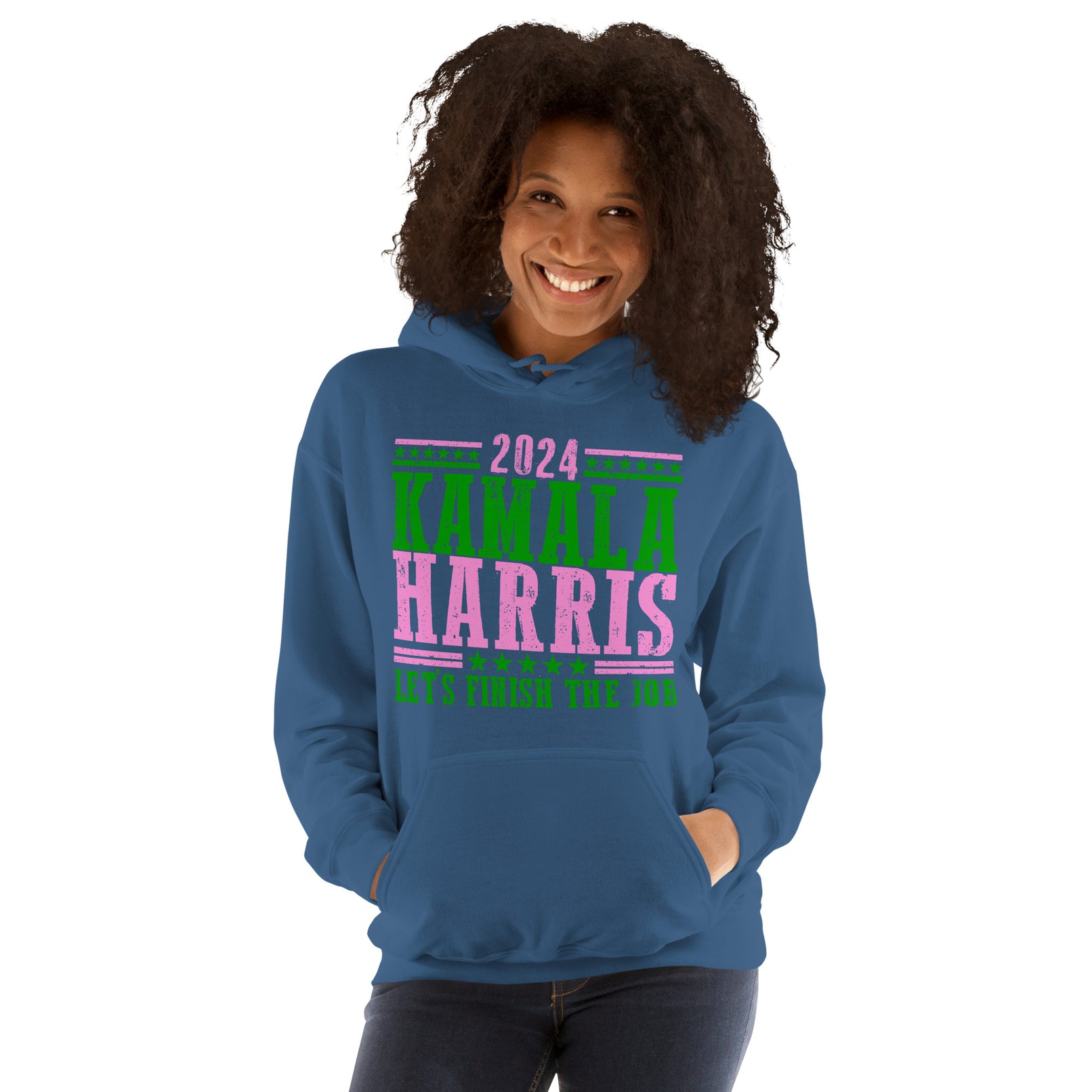 2024 Kamala Harris - Let's Finish the Job - Unisex Hoodie