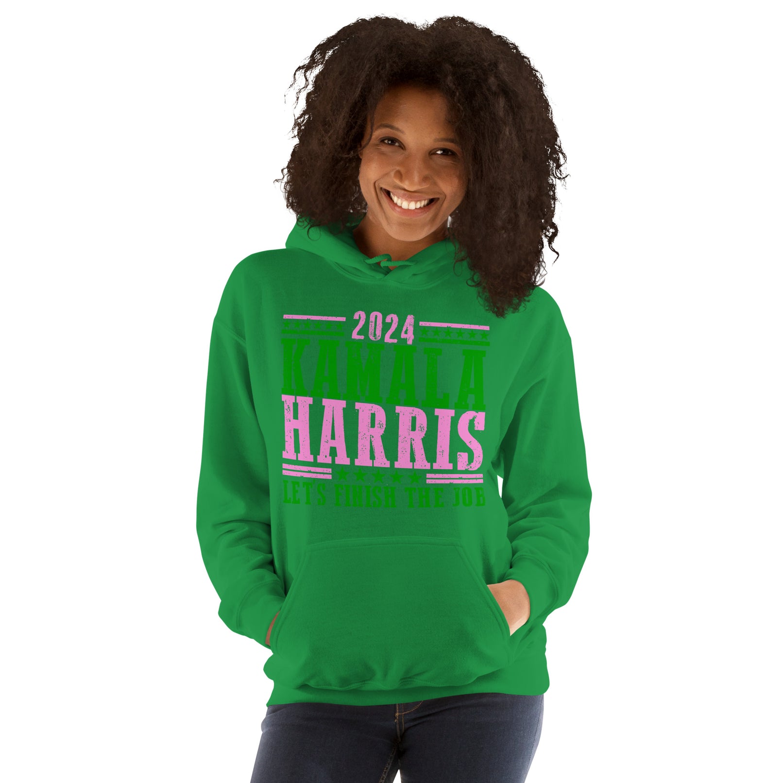 2024 Kamala Harris - Let's Finish the Job - Unisex Hoodie