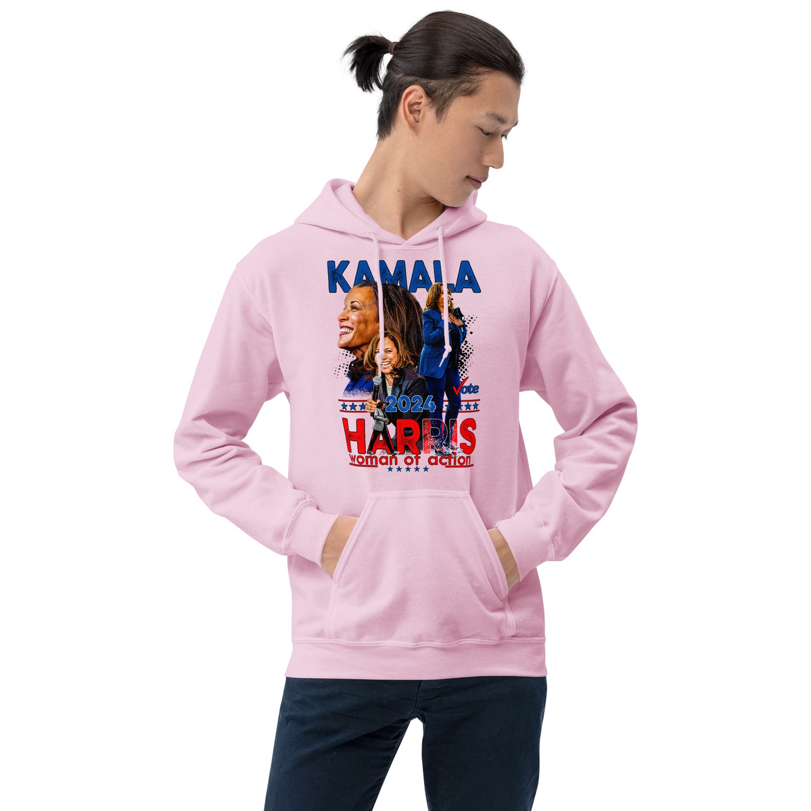 Kamala Harris - A Woman of Action Unisex Hoodie