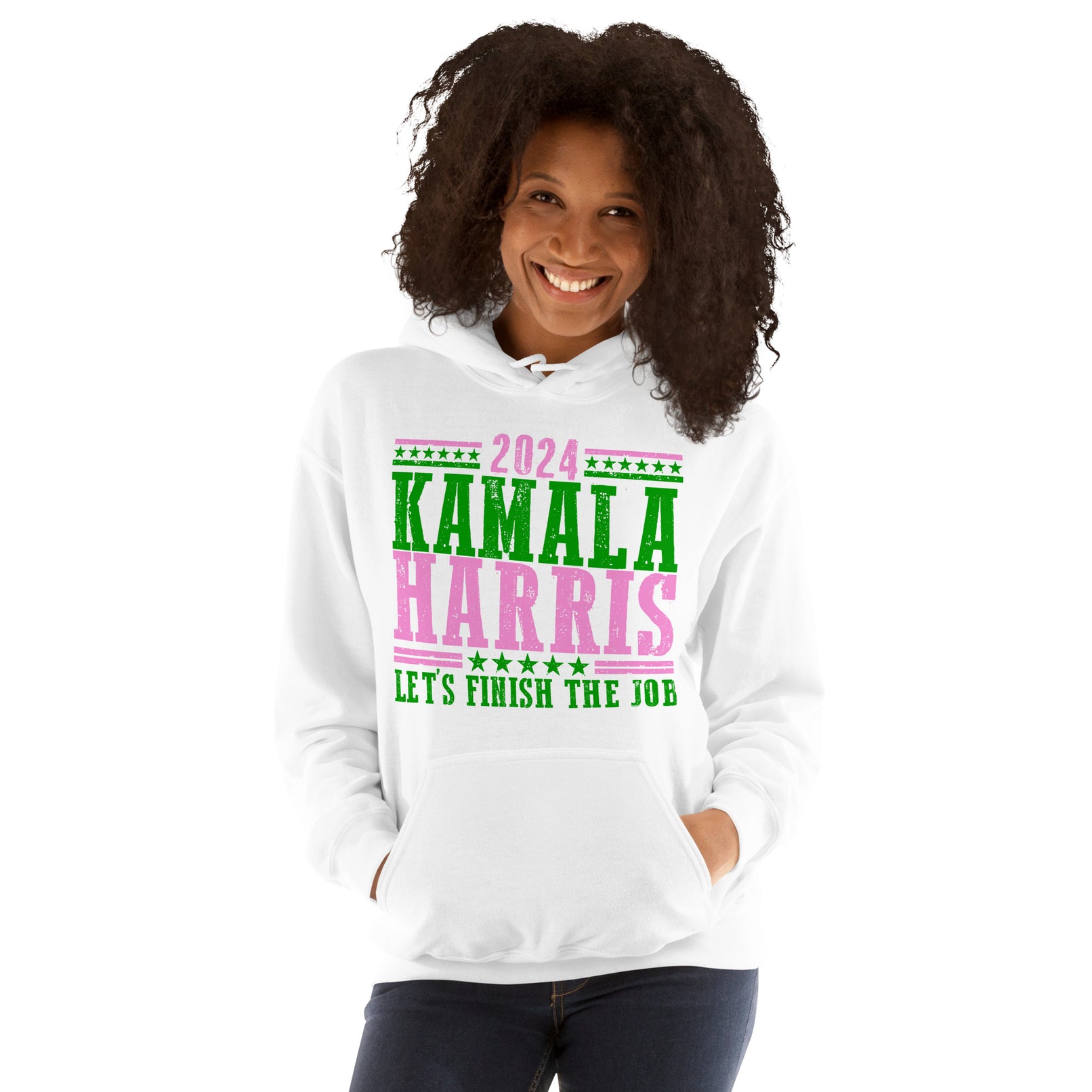 2024 Kamala Harris - Let's Finish the Job - Unisex Hoodie