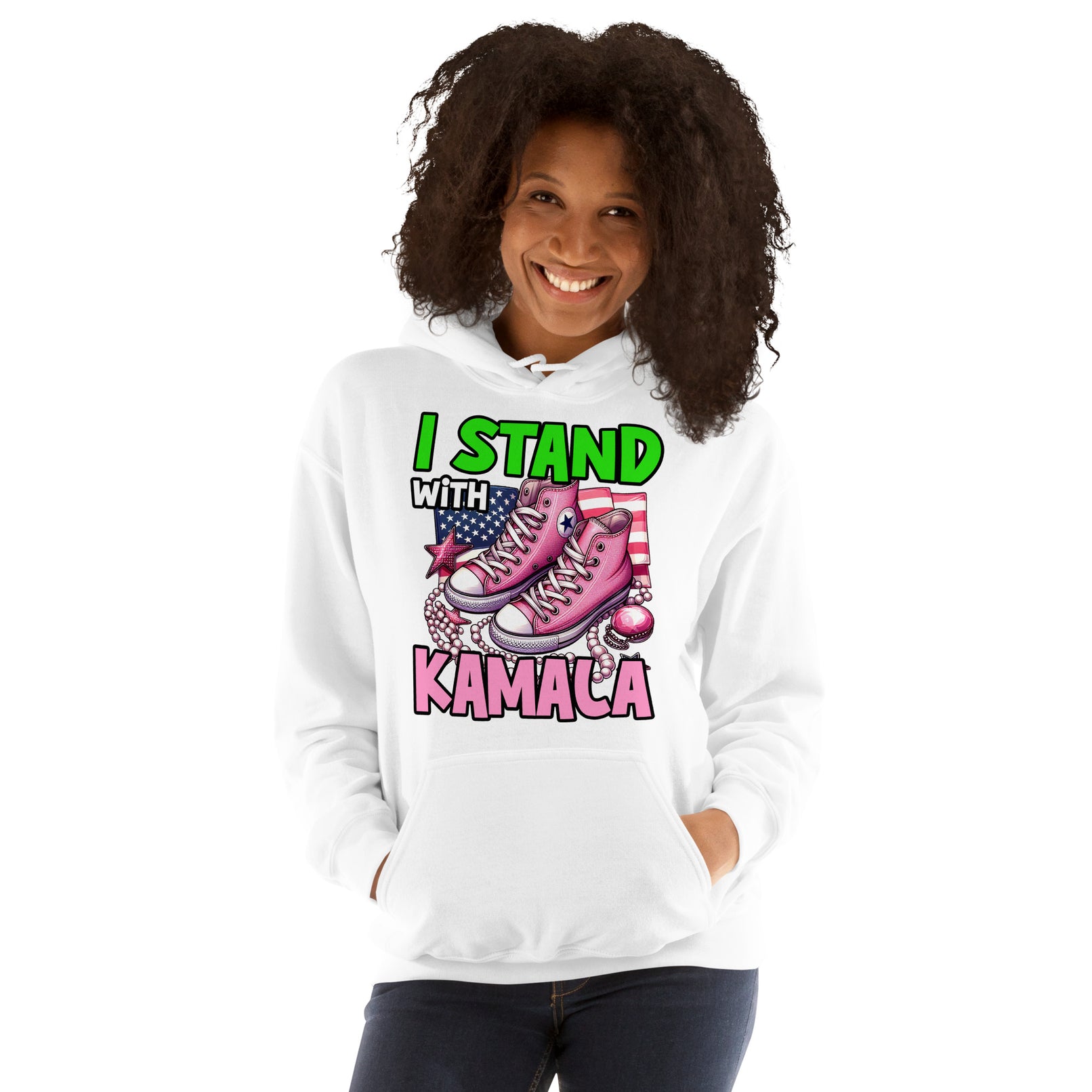 I Stand with  Kamala Unisex Hoodie